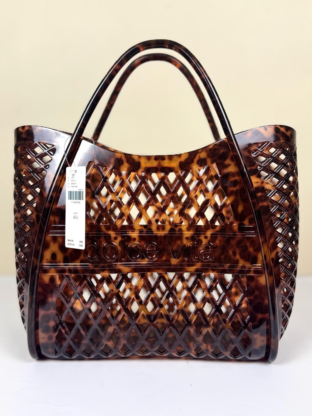 Dolce Vita Toast Jelly Tote Tortoise Bag from Anthropologie